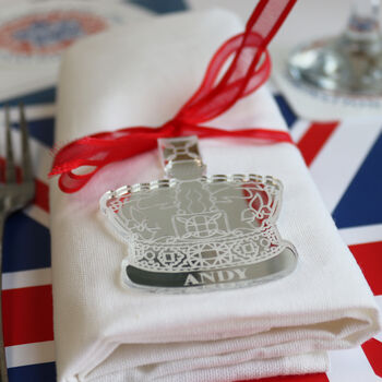 Coronation Party Personalised Place Settings, 3 of 10