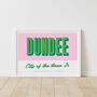 Personalised Dundee Retro Favourite City Travel Print, thumbnail 3 of 7
