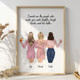 Personalised Friends Print Smile Laugh Live, thumbnail 1 of 6