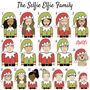 Personalised Selfie Elfie Family Christmas Stocking, thumbnail 4 of 12