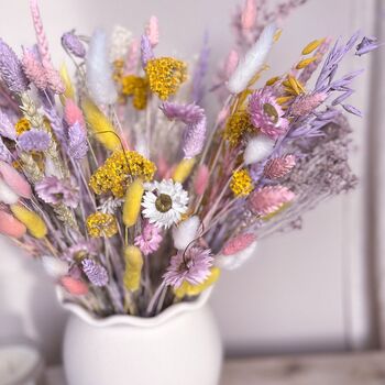 Spring Pastel Dried Flower Arrangement For Home Decor, 7 of 8