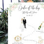 Illustrated Wedding 'Order Of The Day' Sign, thumbnail 2 of 4