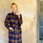 Dressing Gown In Check Brushed Cotton, thumbnail 8 of 12
