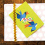 Swallows Mini Greetings Card, thumbnail 1 of 3