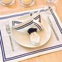 Knot Napkin Rings Navy • Set Of Six, thumbnail 2 of 3