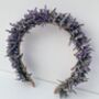 Dried Flower Purple Crown Headband, thumbnail 2 of 8