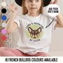 French Bulldog Toddler T Shirt, thumbnail 1 of 8