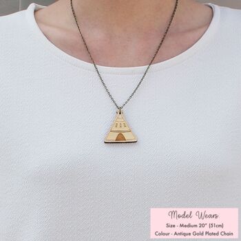 Wooden Teepee Necklace, 9 of 12