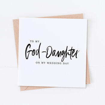 God Mother Wedding Bridal Card, 3 of 5