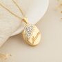 Personalised 9ct Mixed Yellow Gold Oval Mum Locket, thumbnail 1 of 9
