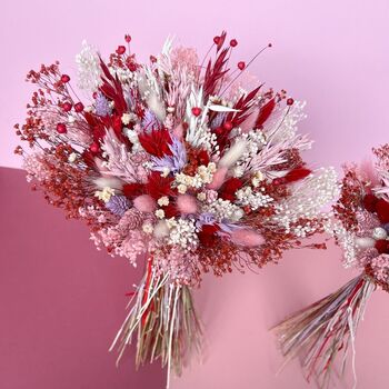 Colourful Pastel Dried Flower Bouquet, 4 of 5