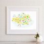 Personalised Dorset Map: Add Favourite Places, thumbnail 4 of 4