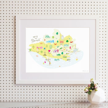 Personalised Dorset Map: Add Favourite Places, 4 of 4