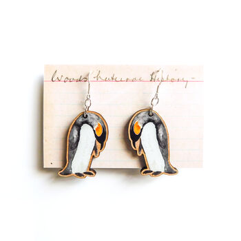Waddle Emperor Penguin Earrings, 2 of 4