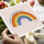 Personalised Rainbow Valentine's Card, thumbnail 9 of 9