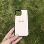 Beige Personalised Name Phone Case, thumbnail 1 of 2