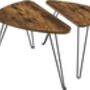Set Of Two Brown Side Nesting Tables, thumbnail 6 of 7