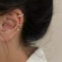Gold Plated 3pc Slim Ear Cuff Set, thumbnail 3 of 6