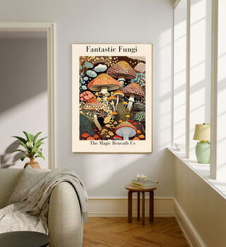 Fantastic Mushroom Art Print, 2 of 4