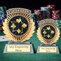 Personalised Poker Trophy Award – Playing Card Suits Shield, thumbnail 2 of 2