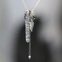 Modern Diamond And Mixed Metal Necklace, thumbnail 9 of 11