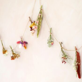 Dried Flower Posy Bunting, 5 of 10