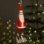 Scuba Diving Santa Hanging Christmas Decoration, thumbnail 1 of 3