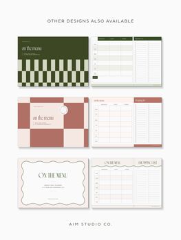 Weekly Meal Planner Pad With Tear Off Shopping List, 8 of 9