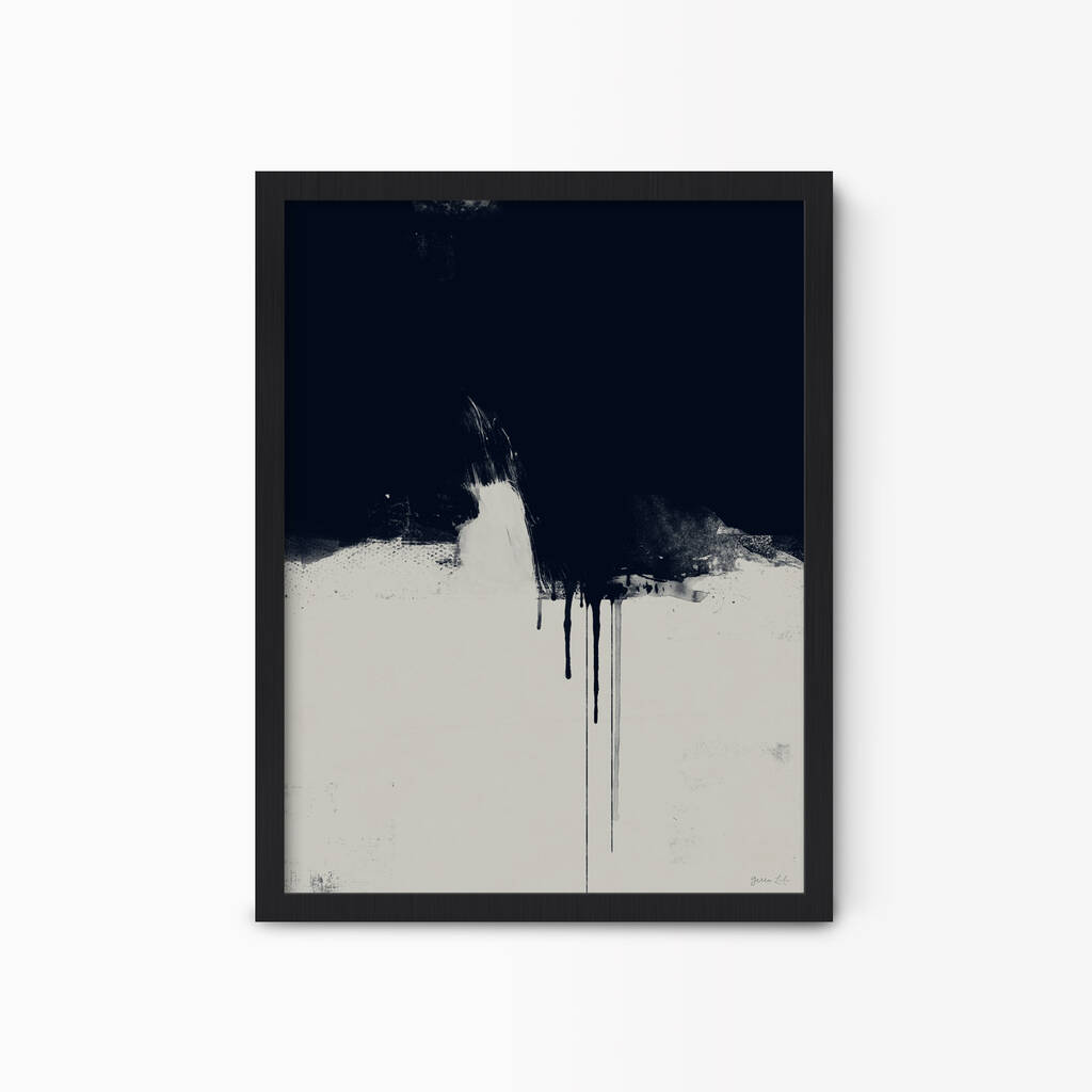 dark minimalist abstract art by green lili | notonthehighstreet.com