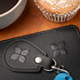 Eco Friendly Disabled Blue Badge Vegan Leather Wallet And Radar Key Made From Recycled Bottles In Black, thumbnail 2 of 10