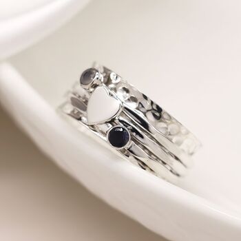 Personalised Sterling Silver Love Spinning Ring, 2 of 12