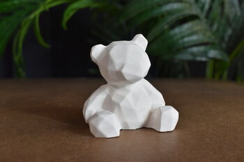 Handmade Eco Resin Geometric Bear Ornament, 7 of 7