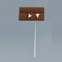 Sterling Silver Asymmetric Triangle And Dangling Bar Drop Stud Earrings, thumbnail 1 of 12