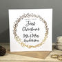 'Your First Married Christmas' Foiled Card, thumbnail 1 of 5