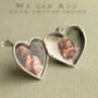 Sterling Silver Heart Personalised Locket With Photos, thumbnail 3 of 12