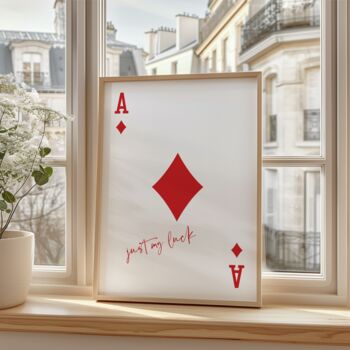 Personalised Playing Card Print Vegas Style Gift, 4 of 7