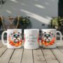 Personalised Dog Mug Schnauzer In An Autumn Wreath, thumbnail 2 of 2