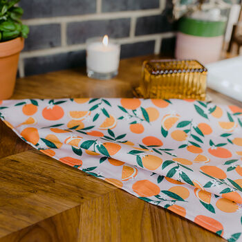 Sevilla Oranges Organic Cotton Tea Towel, 6 of 7