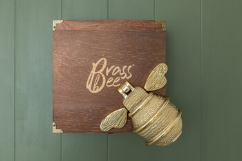 Premium Solid Brass Queen Bee Door Knockers Brass, 4 of 4