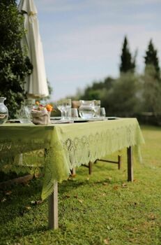 Cranberry Tuscany Tablecloth, 9 of 12