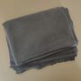 Personalised Pure Cashmere Dark Grey Throw Home Blanket, thumbnail 3 of 6