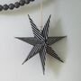 Set Of Three Of Monochrome Paper Stars, thumbnail 4 of 6