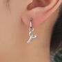 Lobster Huggie Hoop Earrings In Sterling Silver, thumbnail 1 of 11