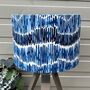 Tidal Marine Blue Patterned Drum Lampshades, thumbnail 1 of 7