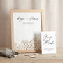 Autograph Drop Top Frame Wedding Guest Book, thumbnail 3 of 5