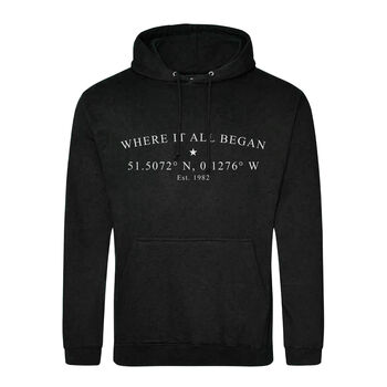 Personalised “Coordinates Hoodie – Where It All Began”, 5 of 11