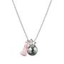 Bola Maternity Necklace With Baby Pink Pompon, thumbnail 4 of 7