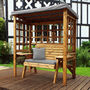 Wentworth Two Seat Arbour Includes Cushions UK Made, thumbnail 1 of 2