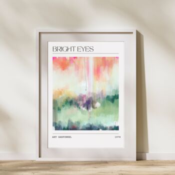 Simon Garfunkel Bright Eyes Music Inspired Art Print, 3 of 4