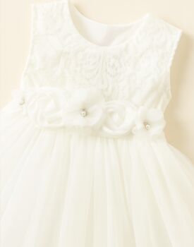 Juniper In Ivory White Party Or Flower Girl Dress, 5 of 5